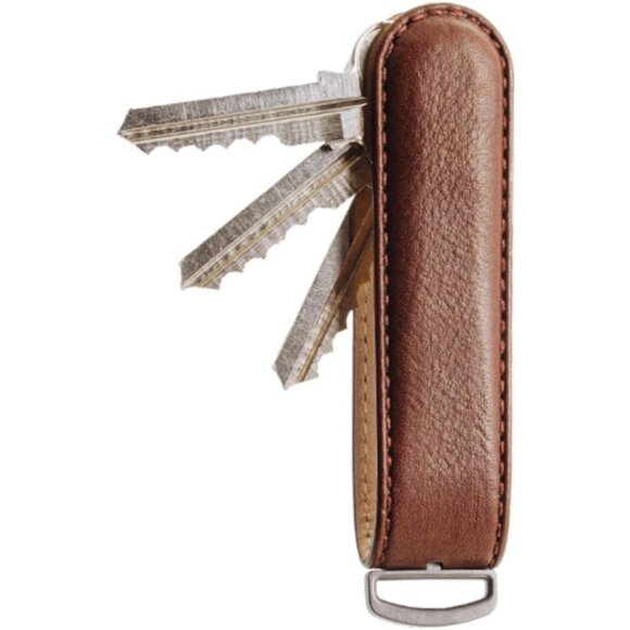 Italian Premium Leather Key Organizer Stylish Key Holder with Marine Grade